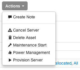 Asset Actions